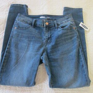 Old Navy Jeans 0 Short Blue Super Skinny Mid Rise